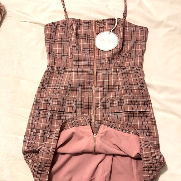 RUNWAY Spears short dress. Size Small. Plaid above the knee dress. - Picture 4 of 5